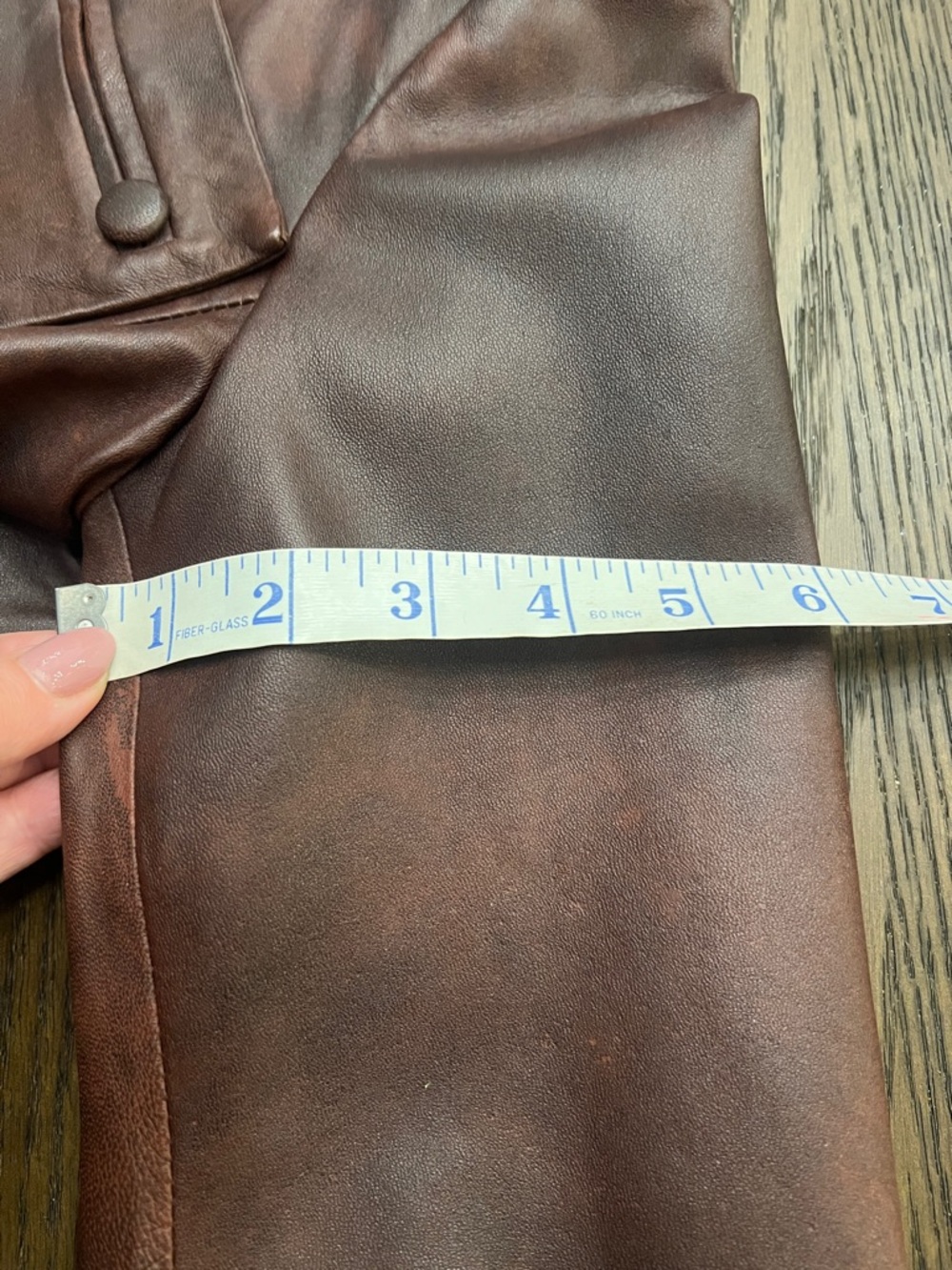 Vintage LAMB Brown Leather Women's Jacket - Picture 14 of 15
